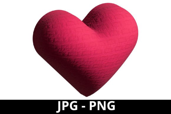 3D Rendered Pink Heart Cross Stitch Review