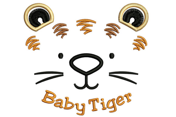 Baby Tiger Face Embroidery Holiday Review