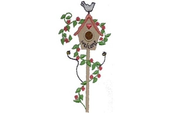 Birdhouse Embroidery Design Review for Boutique Apparel