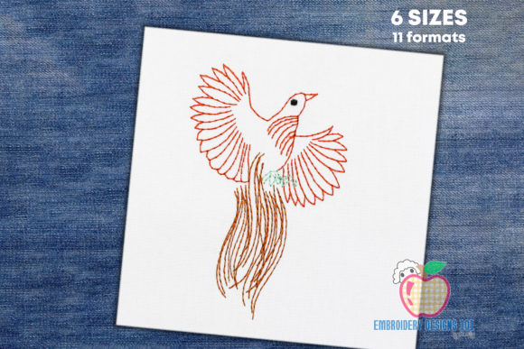 Birds of Paradise Line Art Review for Seasonal Embroidery