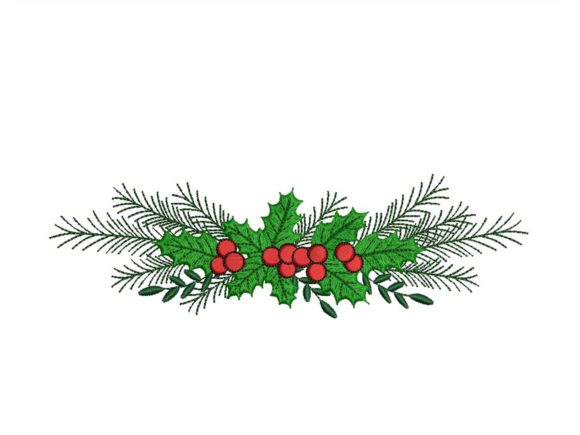 Christmas Holly Machine Embroidery Design Review