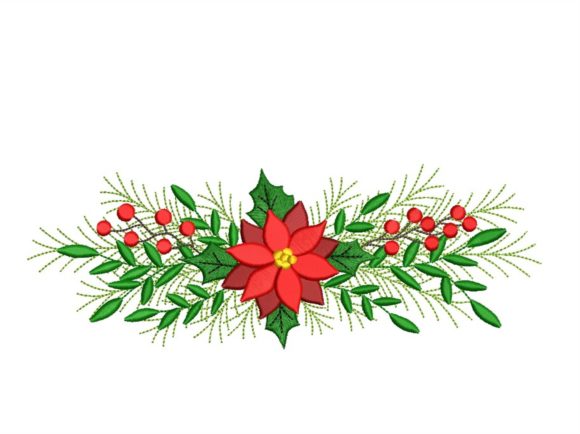 Christmas Poinsettia Embroidery Design Review