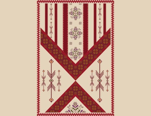 Ethnic Embroidery Geometric Pattern Review