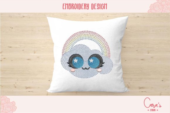 Happy Cloud: A First Look for Handmade Gift Embroidery