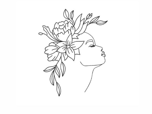 Reviewing Woman: A Delicate Embroidery Design for Real Projects