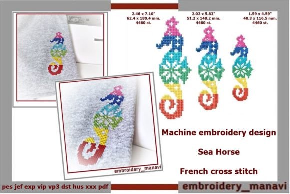 Sea Horse French Cross Stitch: A Designer's Review for Small Business Merch