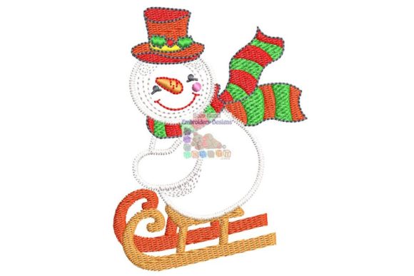 Snowman Sled Skiing: A Designer’s Review for Craft Fair Sellers