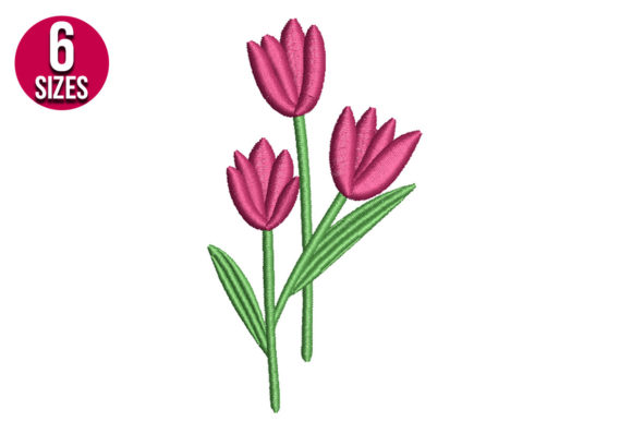 Tulips Embroidery: A Design Review for Small Business Merch