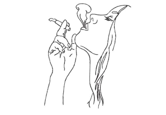 Woman Smoking Minimalist Sketch: A Seasonal Review